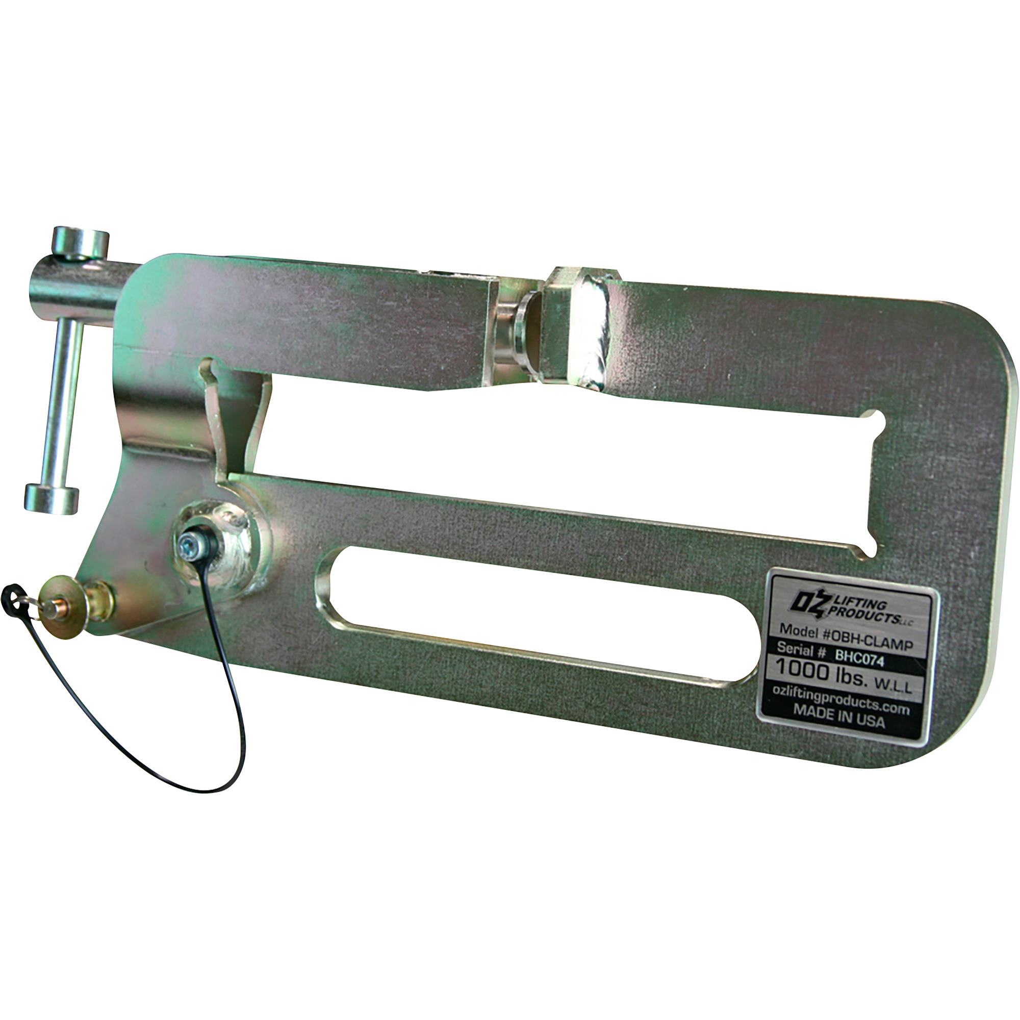OZ Lifting Products Builder's Hoist Beam Clamp, 500/1000-Lb. Capacity, Model# OBH-CLAMP